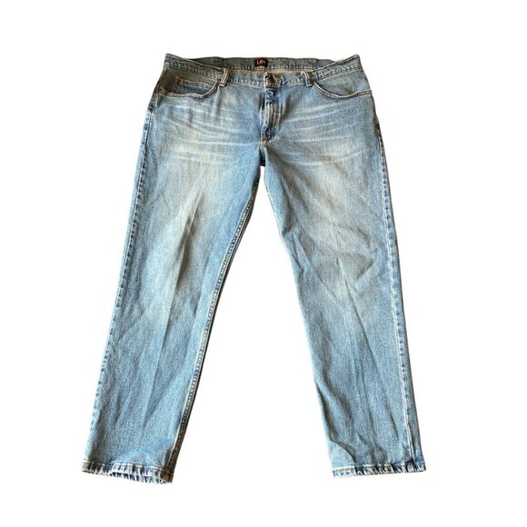 Lee Men's Regular Fit Straight Leg Jean Sz 40 x 30 Vintage Stone #342G - Picture 2 of 9